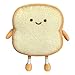 Jevindo Toast Brot Kissen PlüSch Lustige Lebensmittel PlüSchtier Kissen Spielzeug Kissen Brotform PlüSch Kissen für Wohnkultur Kindergeschenk A