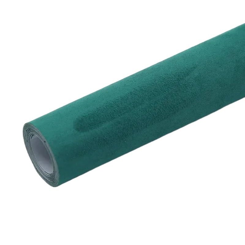 Tissu ciel de toit voiture en cuir suédé autocollant vert