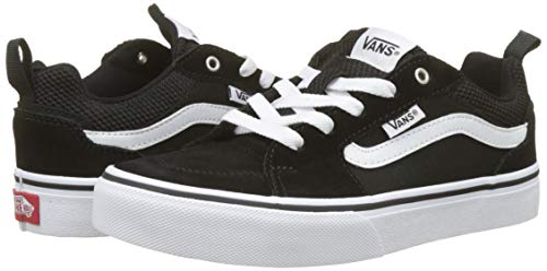 Image of Vans Boys' Filmore Low-Top Sneakers (Suede /Canvas) Black /White Iju, 13.5 UK Child