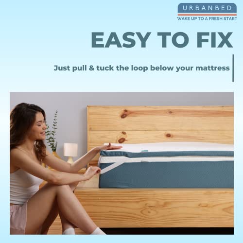 Image of UrbanBed Cotton Mattress Topper (Soft Topper 2 Inch, King-84X72X2), White