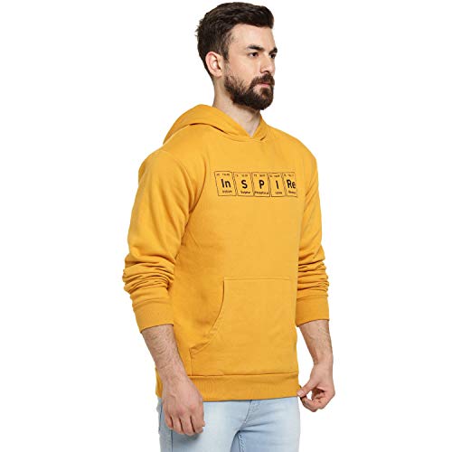 Image of Campus Sutra Men's Cotton Hooded Neck Sweatshirt
