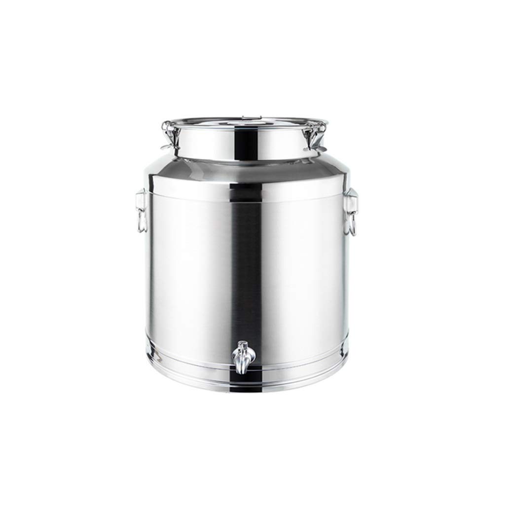Stainless Steel Milk Barrel, Sealed Barrel Wine Barrel Oil Barrel Fermentation Barrel, Used for Milk/Oil/Wine/Soup Storage and Distribution, with taps 5L, 8L, 9L, 14L, 18L, 22L, 24L ... 76L, 88L