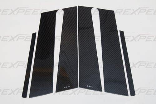 Rexpeed Carbon Fiber Varis B Pillar Door Window Trim for 2008-2015 Mitsubishi Evolution / Evo X 10