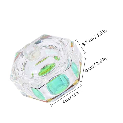 2 Piezas Recipiente de Vidrio para Líquido de Uñas miniatura 2
