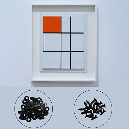 image for ZTEOFO 100 Pieces Metal Picture Frames Turn Button Fasteners with 100 