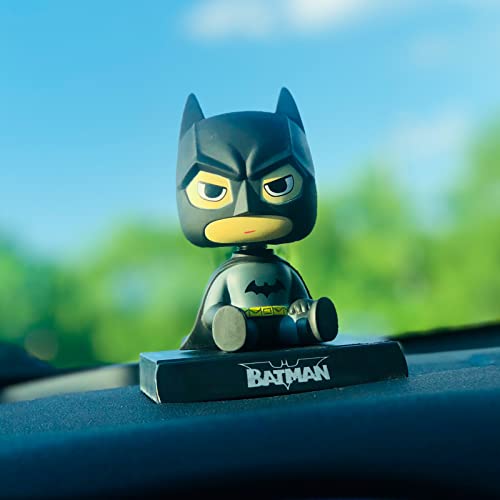 Ituble Batman Car Dashboard Decorations Funny Bobbleheads Figures Anime Car Accessories Interior For Men Women Boys Bobble Head Car Dash Board Decor Black Home Desk Ornaments Charm With Phone Holder #TOP3