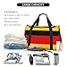 German flag print Large Canvas Travel Duffel Bag Weekender Bags for Women Overnight Bag Carry On Tote Bag