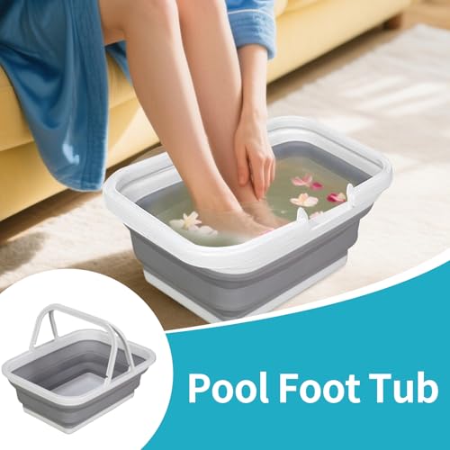 Bassin pliable pour douche et lavage de pieds pour piscine ou sol de terrasse