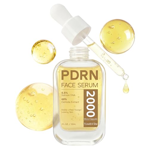 YouthVibe 0.5% PDRN Serum for Face, Microcapsule Salmon DNA Serum...