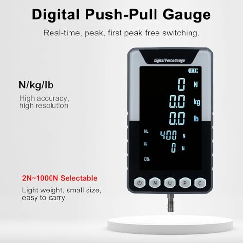 Testeur push-pull DF-200N et dynamomètre numérique de précision LCD - 6