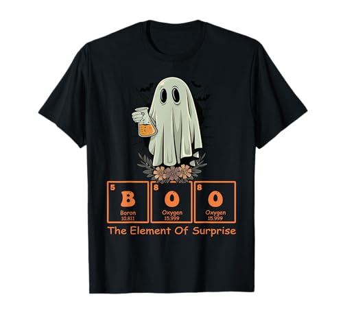 Química Boo El Elemento De Sorpresa Lindo Químico Halloween Camiseta
