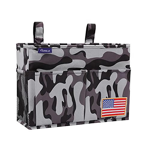 Image of Surblue Bedside Caddy Hanging Organizer Bedside Storage Bag for Bunk and Hospital Beds (Z-Y-Small City)