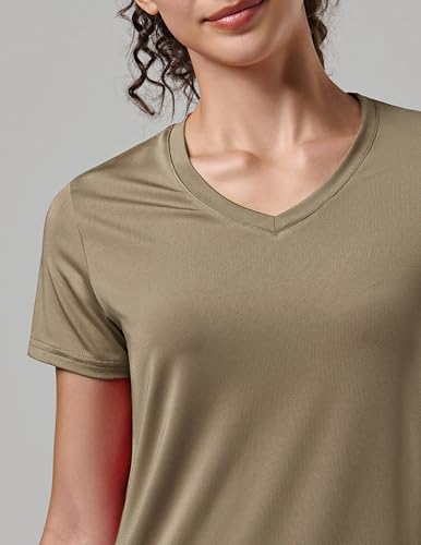 Image of 5 Pack Women's Quick Dry Short Sleeve T Shirts, Athletic Workout Tee Tops for Gym Yoga Running