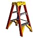 Werner T6203 300-Pound Duty Rating Fiberglass Twin Stepladder, 3-Foot