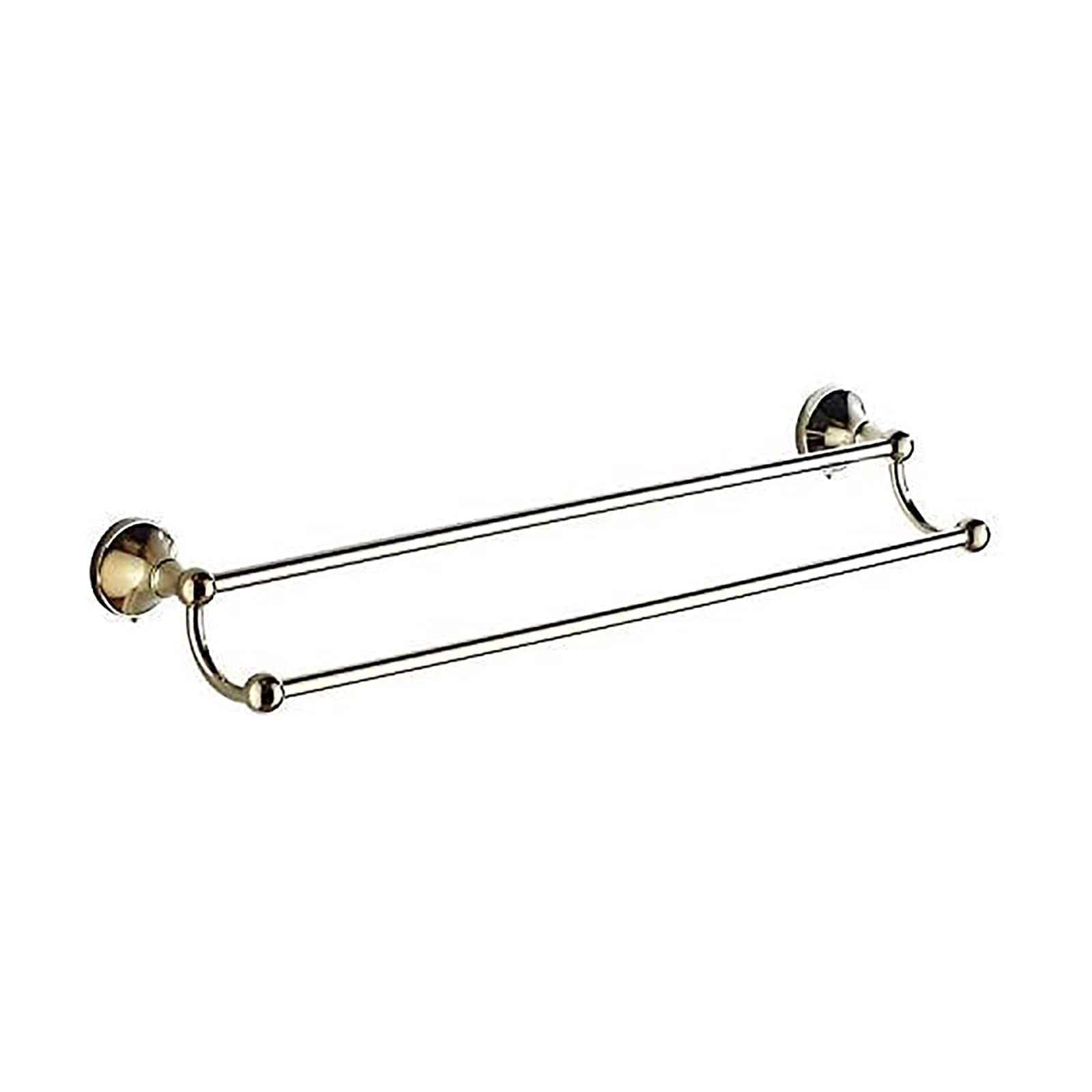 Porte-serviettes de salle de bain double barre multifonction
