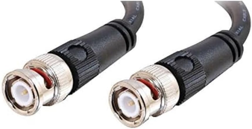 Legrand - C2G BNC Cable, 75 OHM BNC Cable, 12 Foot Connector Cable, Black BNC Cable 75 OHM, 1 Count, C2G 40027