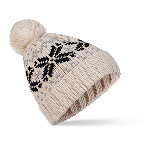 Bonnet d'hiver à pompon pour rester au chaud durant les fêtes de Noël