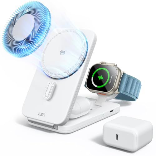 Image of ESR 3 in 1 Charging Station, Qi2.2 Certified for iPhone 17 /16 with iOS 26