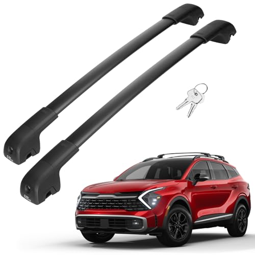 JOYTUTUS 220lbs Lockable Roof Rack Cross Bars, Kia Sportage