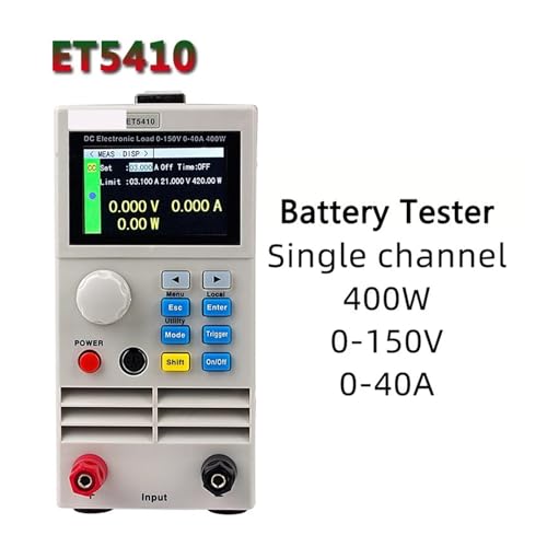 Carga electrónica CC programable de 400W y 150V ET5410 con control digital 3