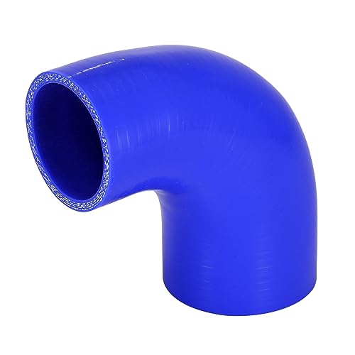 X AUTOHAUX Manguera De Silicona Azul 1 Pieza Para Auto Codo De 90 Grados