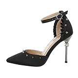  Ital Design Damenschuhe Pumps High Heel Pumps Canvas Schwarz Gr. 39