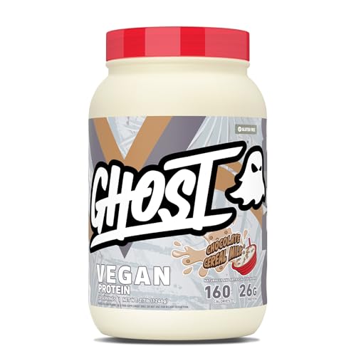 GHOST Vegan V2 Protein Powder, Chocolate Cereal Milk – 2.7LB