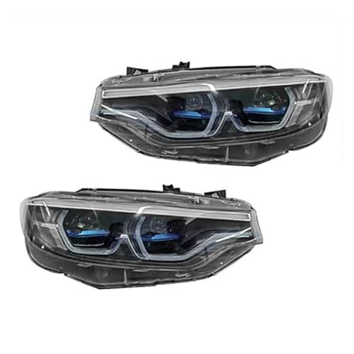 Fari auto compatibili for BMW F32 Light 2012-2019 F36 F80 F33 DRL 425i 428i 430i 435i Segnale Head Lamp Accessori for auto(2pcs blue,2013-2016_NO AFS)