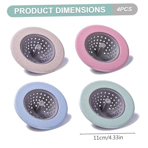 Colador para fregadero de cocina, plástico suave 3 pulg miniatura 4