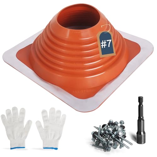 Tubo de techo 7 para tuberías de 6 a 11 pulgadas con funda de aluminio 2