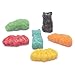 Trolli (1) bag Sour Brite Bats, Cats and Rats - Gummi Candy - Flavors: Cherry, Lemon, Strawberry, Grape, Orange, Lime - Assorted Halloween Shapes & Flavors Net Wt. 4 oz