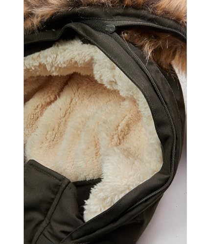 Appaman Boys' Military Olive Quilted Winter Coat 3T2