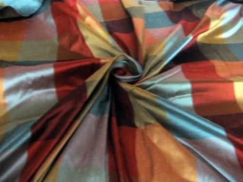 Tissu Dupioni en soie multicolore de 54 pouces de large au mètre
