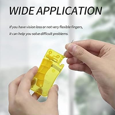 3 Pcs Needle Threaders - Easy Threader Tool Set - Automatic Needle Threader - Self-Thread Guide - Plastic Sewing Accessories - Quick Needle Threading for Hand Stitching and Sewing Machine
