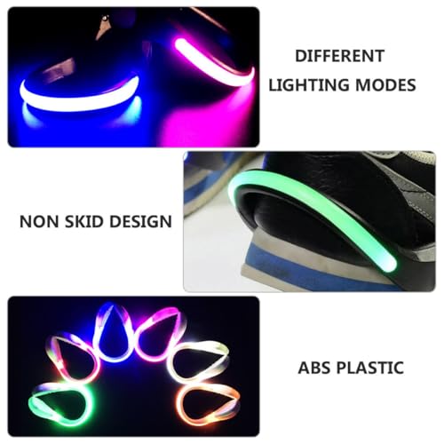 Clips de chaussures LED rechargeables USB Amosfun avec double mode lumière - 7
