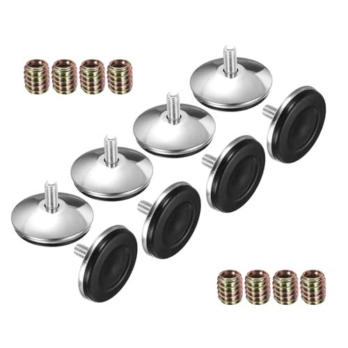 Patas niveladoras de tornillo M8 con tuercas para regular altura de muebles 2