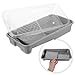 Kisangel 4-inch Paint Tray Set with 1 Plastic Gray Tray and 2 Disposable Liners for Indoor and Outdoor Painting Reusable Painting Tools for Home Improvement