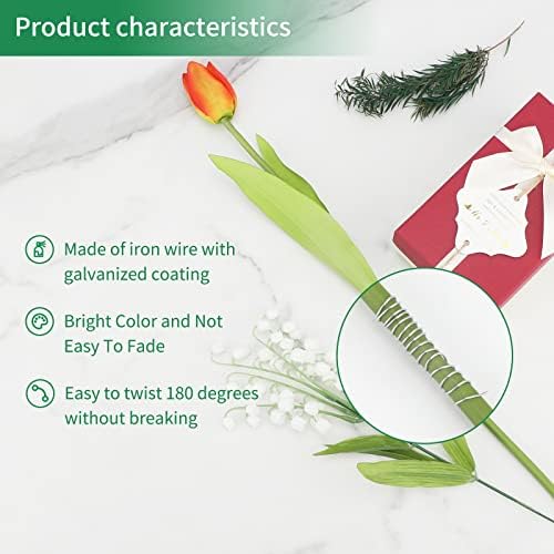 KINGLAKE 2 Roll Galvanised Florist Wire for Christmas Wreaths Making, 22 Gauge Paddle Wire, Flexible Floral Wire Binding Wire for Floral Flower Arrangements, Garland, Crafts, Bouquets