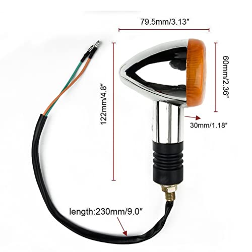 ASMEIR Frecce Moto 2pcs indicatori di direzione