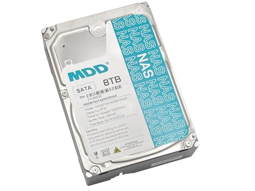 Image of MDD MAXDIGITALDATA MDD (MDD8TSATA25672NAS) 8TB 7200RPM 256MB Cache SATA 6.0Gb /s 3.5-inch Internal NAS Hard Drive (Renewed)
