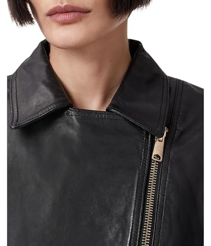 Women's Vela Leather Biker Jacket3