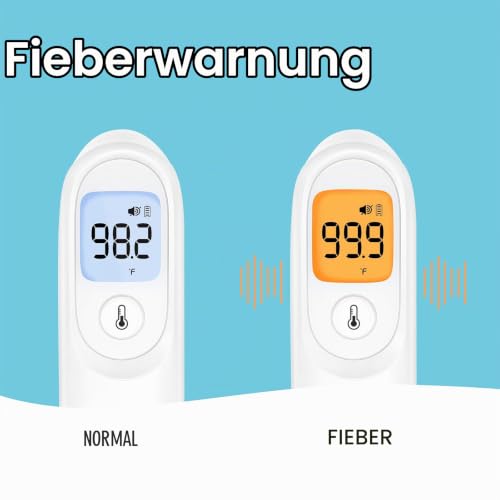yuwell Fieberthermometer Kontaktlos für Erwachsene und Kinder | Medizinische Qualität...