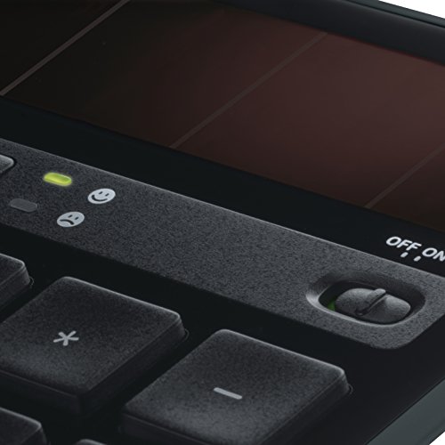 Logitech K750 Kabellose Solar Tastatur für Windows, 2,4 GHz kabellos mit USB-Unifying-Empfänger, Ultradünn, Kompatibel mit PC, Laptop, Deutsches QWERTZ-Layout - Schwarz - Image 3