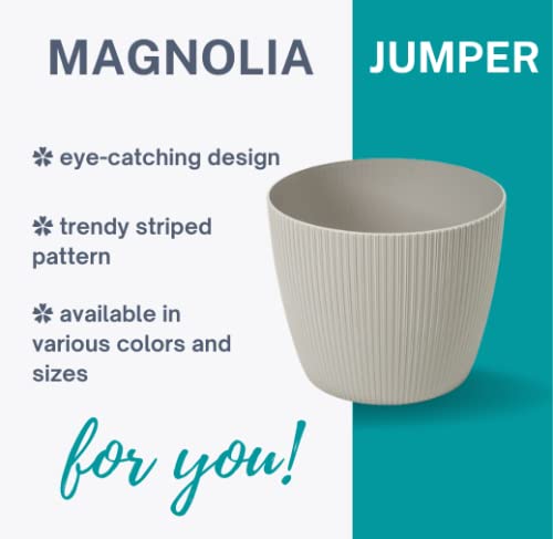 SimplyTheBest Vaso Portafiori Per Davanzale – Design Magnolia 14 Cm, Mixabile (Avocado)