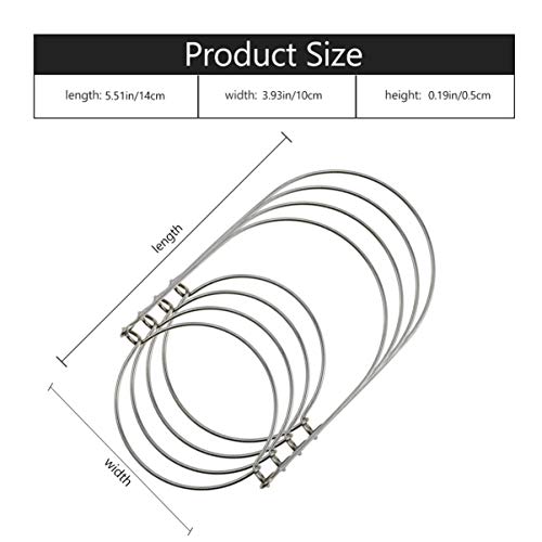 Cabilock 8 Stks RVS Mason Jar Wire Handles Mason Jar Hangers Haken voor Mason Jar Ball Pint Jar Inblikken Potten 70mm… - Image 6