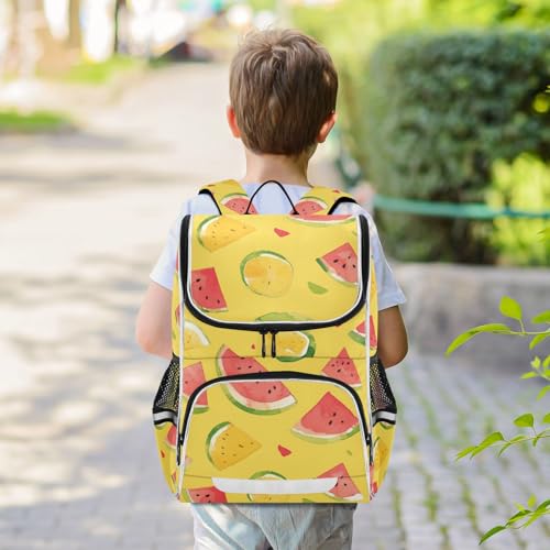 Mochila de viaje con estampado de sandía ideal para excursiones escolares y campamentos 7