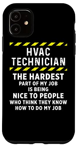 iPhone 11 HVAC Technician Funny HVAC Tech Case