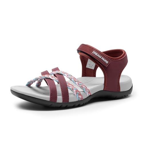 DREAM PAIRS Womens Sandals Light Weight Hiking...