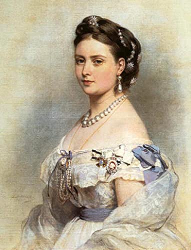 Impression sur toile la princesse de Prusse par Winterhalter peinture murale haute définition
