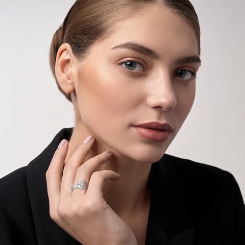 Mermaid Adjustable Ring - 925 Sterling Silver Fairytale Little Mermaid Open Wrap Rings for Women2